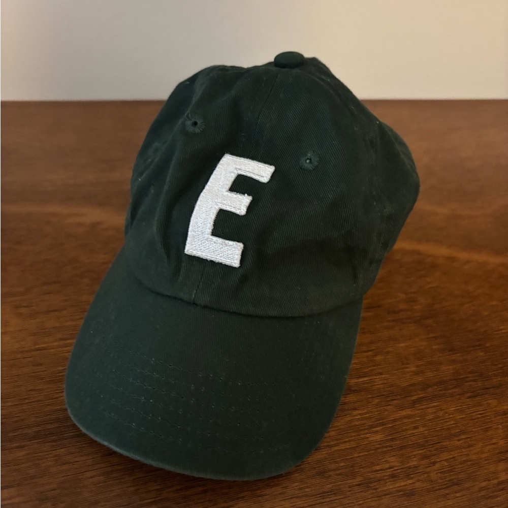 Green Cap with White Letter E | Baby
